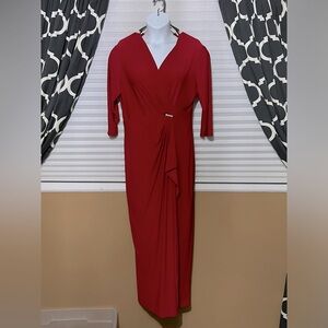 Long Sleeve Red Dress